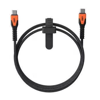 USB-C to USB-C Power Cable Eaton 1.5 m — Kevlar Core, USB 2.0, Black/Orange