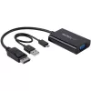 StarTech.com DisplayPort to VGA Adapter with Audio, 0.184 m, 1920 x 1200 pixels, 1080p, Black, Active video converter, 0 - 70 °C