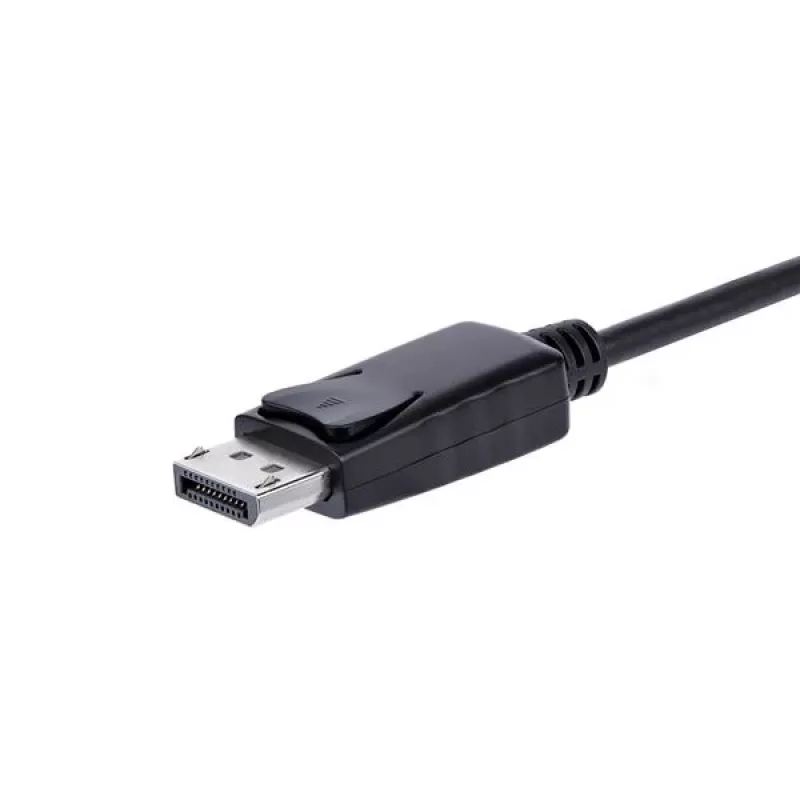 StarTech.com DisplayPort to VGA Adapter with Audio, 0.184 m, 1920 x 1200 pixels, 1080p, Black, Active video converter, 0 - 70 °C