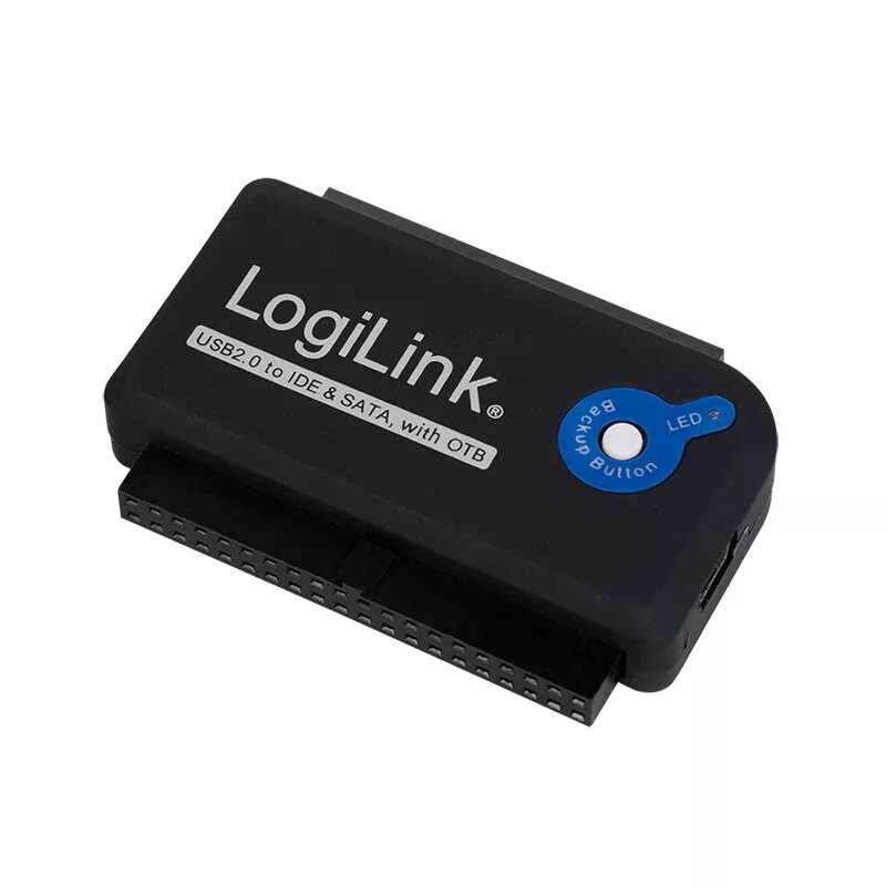 Interface Card Adapter LOGILINK AU0006C — USB Type-A to IDE/ATA and SATA, 1.2 m cable, black