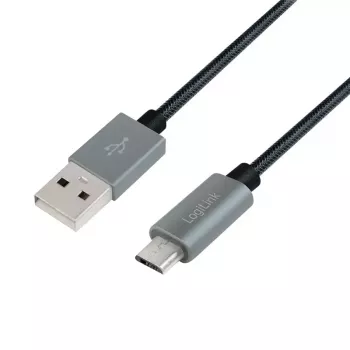 USB Cable LogiLink CU0132 1m USB A Micro-USB A Grey