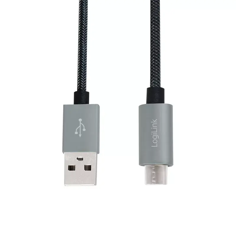 USB Cable LogiLink CU0132 1m USB A Micro-USB A Grey