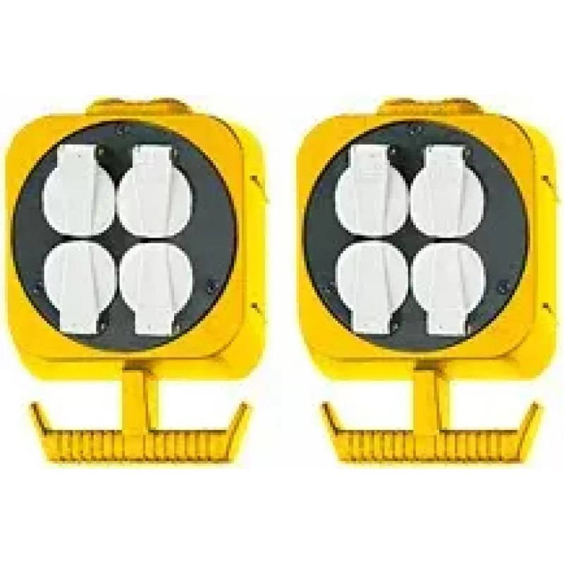 Power Extension Brennenstuhl 1151760 5m 2 AC Outlets Black White Yellow