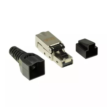 Wire connector LogiLink MP0044 RJ-45 Cat6a 0.5m Stainless steel