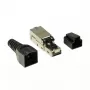 Wire connector LogiLink MP0044 RJ-45 Cat6a 0.5m Stainless steel