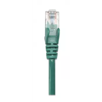 Intellinet Network Patch Cable, Cat5e, 0.5m, Green, CCA, U/UTP, PVC, RJ45, Gold Plated Contacts, Snagless, Booted, Lifetime Warranty