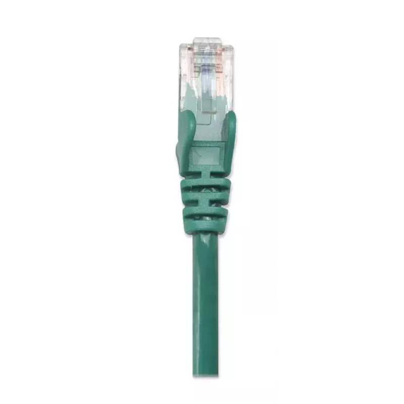 Intellinet Network Patch Cable, Cat5e, 0.5m, Green, CCA, U/UTP, PVC, RJ45, Gold Plated Contacts, Snagless, Booted, Lifetime Warranty