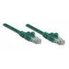 Intellinet Network Patch Cable, Cat5e, 0.5m, Green, CCA, U/UTP, PVC, RJ45, Gold Plated Contacts, Snagless, Booted, Lifetime Warranty