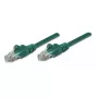 Intellinet Network Patch Cable, Cat5e, 0.5m, Green, CCA, U/UTP, PVC, RJ45, Gold Plated Contacts, Snagless, Booted, Lifetime Warranty