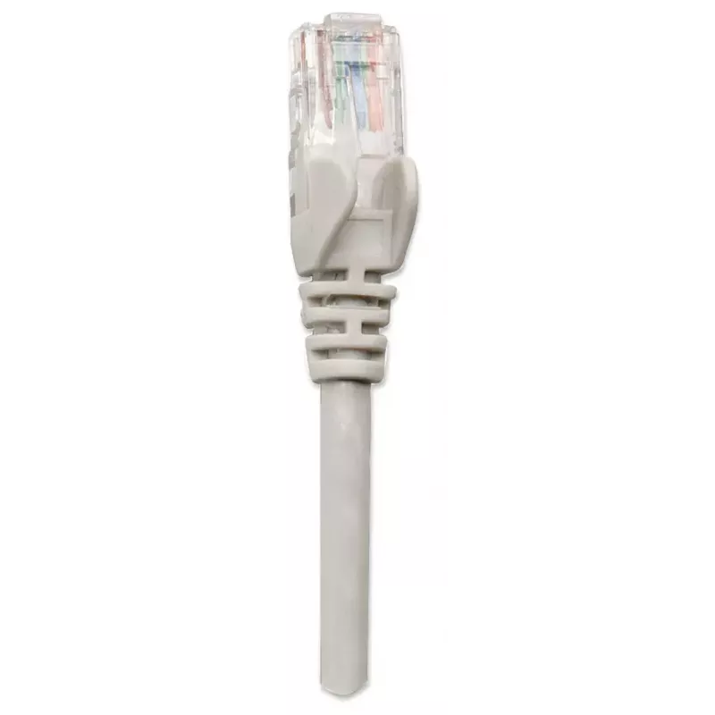 Intellinet Network Patch Cable, Cat5e, 2m, Grey, CCA, U/UTP, PVC, RJ45, Gold Plated Contacts, Snagless, Booted, Lifetime Warranty