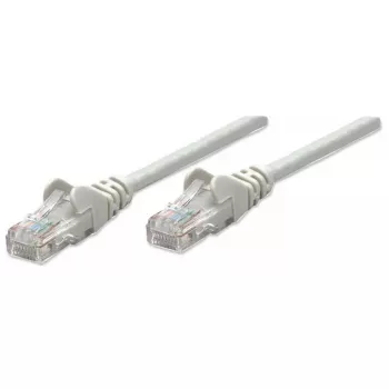 Intellinet Network Patch Cable, Cat5e, 2m, Grey, CCA, U/UTP, PVC, RJ45, Gold Plated Contacts, Snagless, Booted, Lifetime Warranty