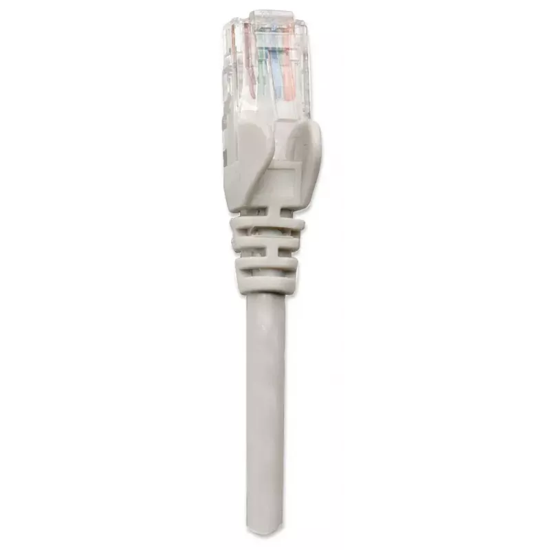 Intellinet Network Patch Cable, Cat5e, 15m, Grey, CCA, U/UTP, PVC, RJ45, Gold Plated Contacts, Snagless, Booted, Lifetime Warranty