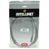 Intellinet Network Patch Cable, Cat5e, 15m, Grey, CCA, U/UTP, PVC, RJ45, Gold Plated Contacts, Snagless, Booted, Lifetime Warranty
