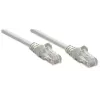 Intellinet Network Patch Cable, Cat5e, 15m, Grey, CCA, U/UTP, PVC, RJ45, Gold Plated Contacts, Snagless, Booted, Lifetime Warranty