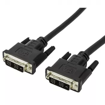 DVI cable Techly ICOC-DVI-8050 5 m DVI-D Black