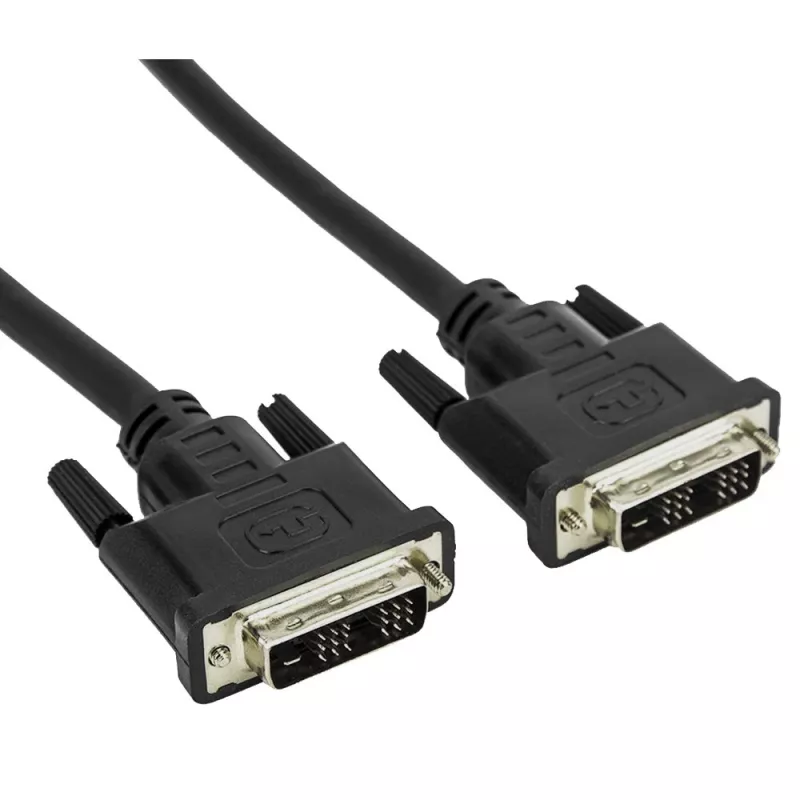 DVI cable Techly ICOC-DVI-8050 5 m DVI-D Black