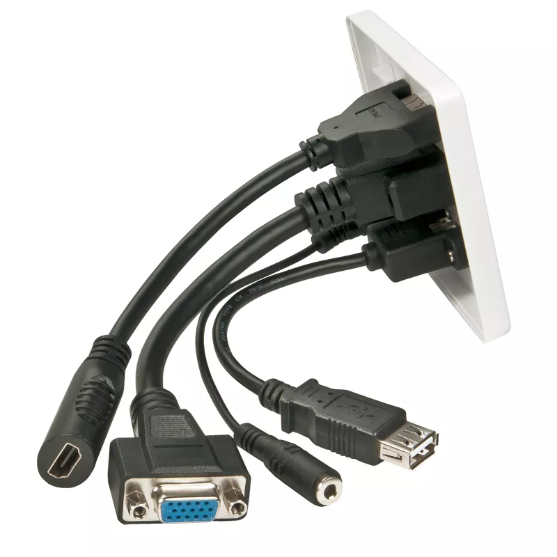 Faceplate Lindy Multi AV 60220 HDMI VGA USB A 3.5mm