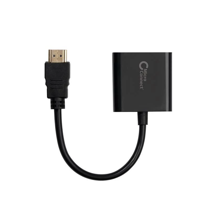 Microconnect HDMVGA1B video cable adapter 0.15 m HDMI Type A (Standard) VGA (D-Sub) Black