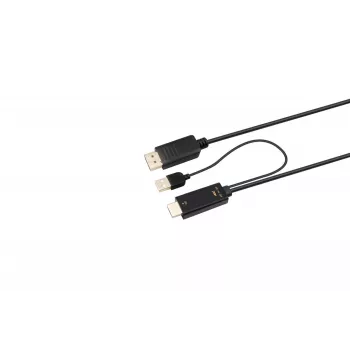 Microconnect HDMI-DP-CON3 video cable adapter 3 m HDMI Type A (Standard) DisplayPort Black