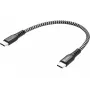 USB-C Cable Sandberg Survivor 0.2M 100W Black White