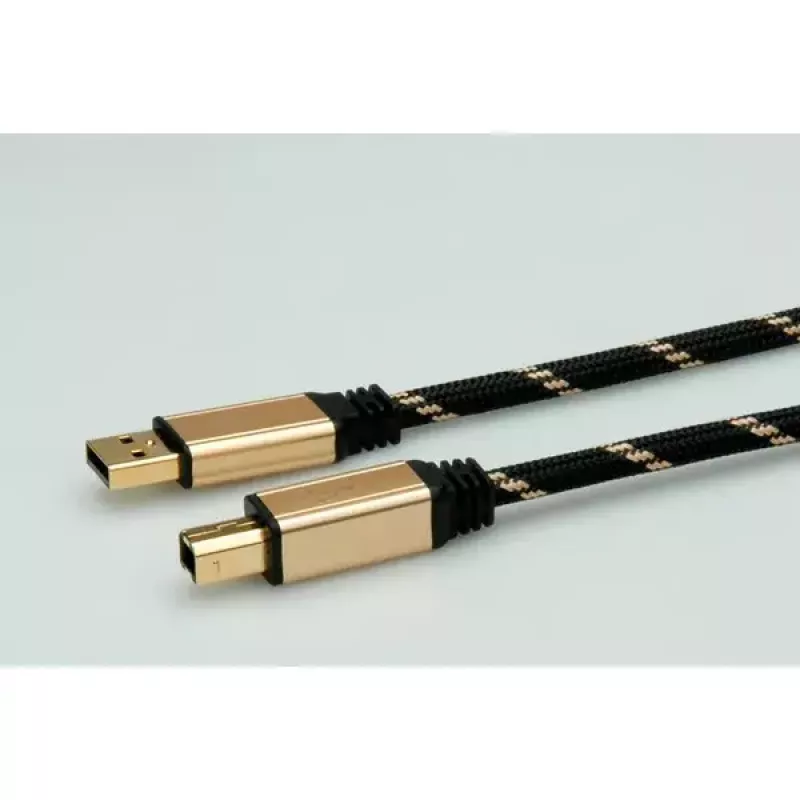 USB Cable ROLINE GOLD A - B M/M 4.5 m