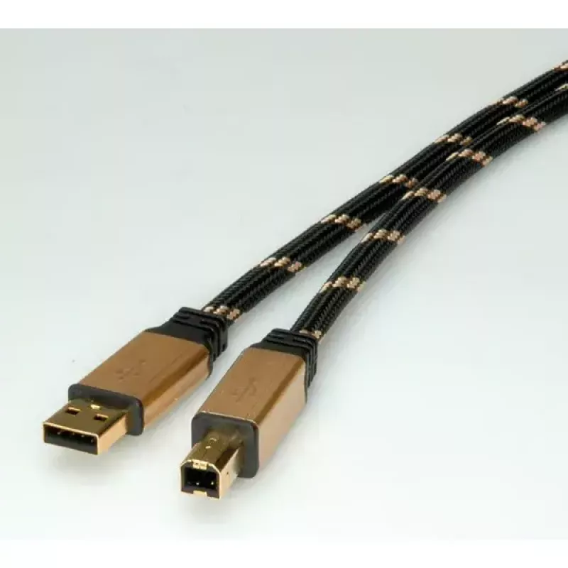 USB Cable ROLINE GOLD A - B M/M 4.5 m