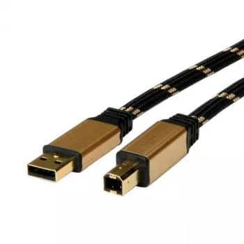 USB Cable ROLINE GOLD A - B M/M 4.5 m