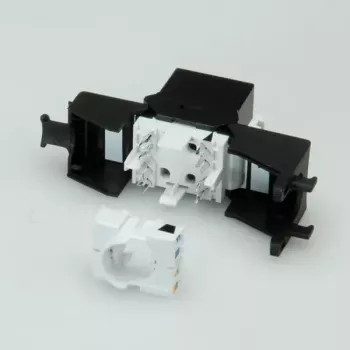 Keystone Jack ROLINE Cat. 6a RJ-45 unshielded toolless SLIM black