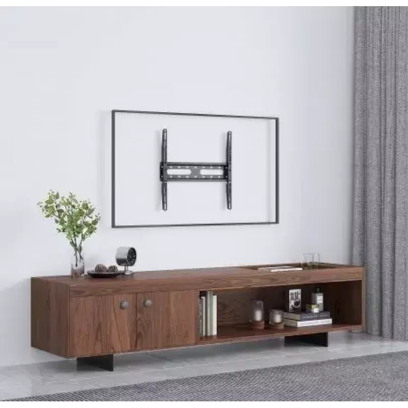 Manhattan TV & Monitor Mount Wall Fixed Low Profile 1 screen 32-55 Black VESA 75x75 to 400x400mm Max 45kg
