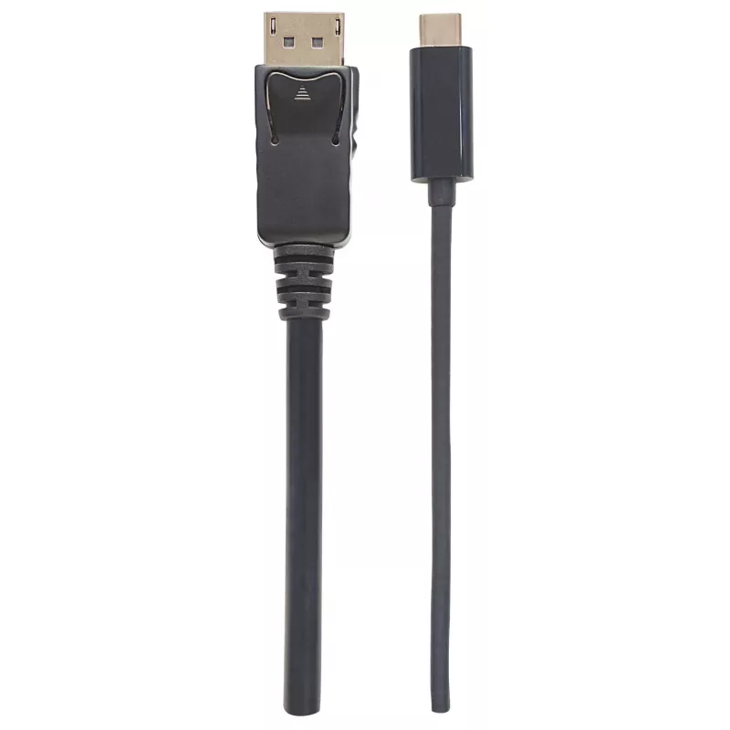 Manhattan USB-C to DisplayPort Cable, 4K@60Hz, 1m, Male to Male, Black, Not Bi-Directional, Three Year Warranty, Equivalent to CDP2DP1MBD