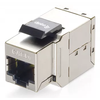 Cat.6A Shielded Keystone Inline Coupler Equip 125596