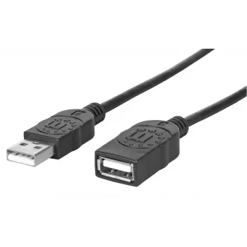 USB-A to USB-A Extension Cable Manhattan USBEXTAA3BK