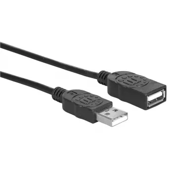 USB-A to USB-A Extension Cable Manhattan USBEXTAA3BK