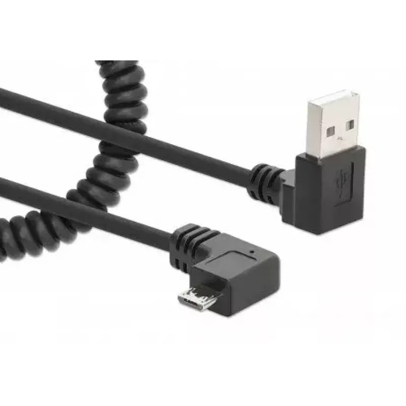 USB-A to Micro-USB Cable Manhattan 356237 1m Male to Male Black