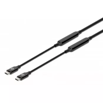 USB-C Cable Manhattan 5m Active Male to Male 10 Gbps 3A Black