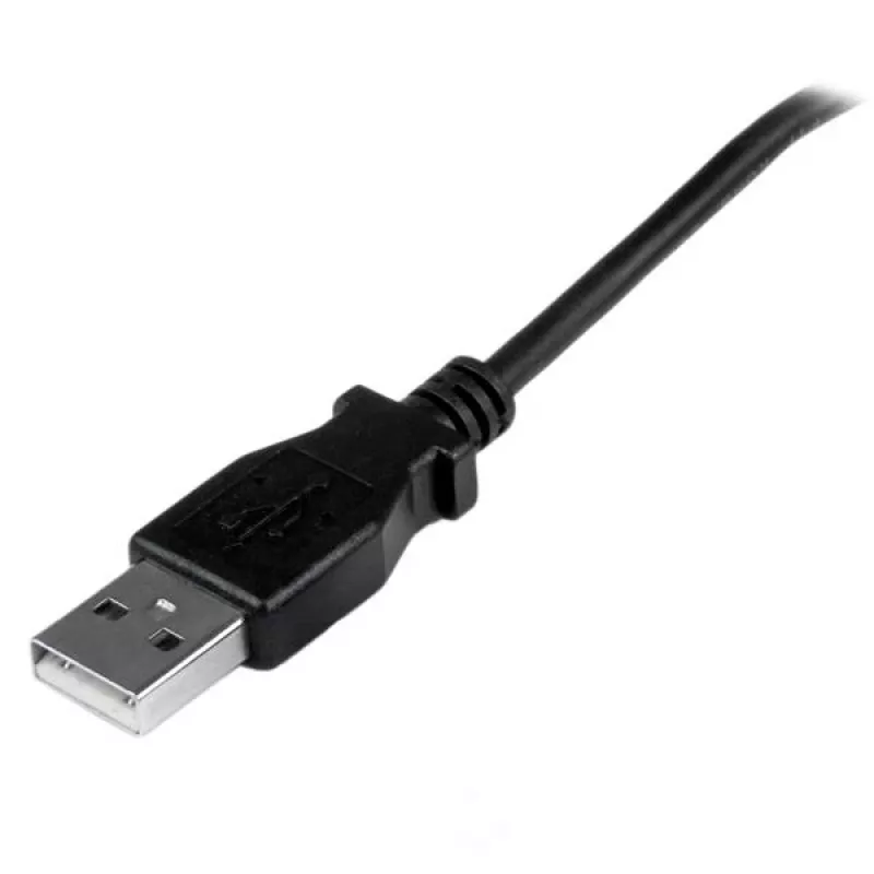 StarTech.com 1m Micro USB Cable - A to Up Angle Micro B, 1 m, USB A, Micro-USB B, USB 2.0, Male/Male, Black