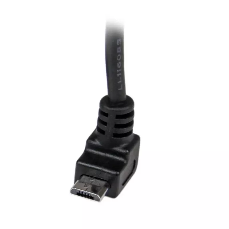 StarTech.com 1m Micro USB Cable - A to Up Angle Micro B, 1 m, USB A, Micro-USB B, USB 2.0, Male/Male, Black