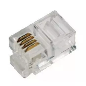RJ10 Connector LogiLink MP0017 Transparent
