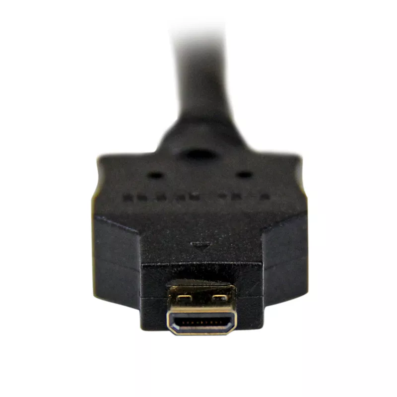 StarTech.com 3ft (1m) Micro HDMI to DVI Cable - Micro HDMI to DVI Adapter Cable - Micro HDMI Type-D Device to DVI-D Single Link Monitor/Display/Projector Video Converter Cord - Durable