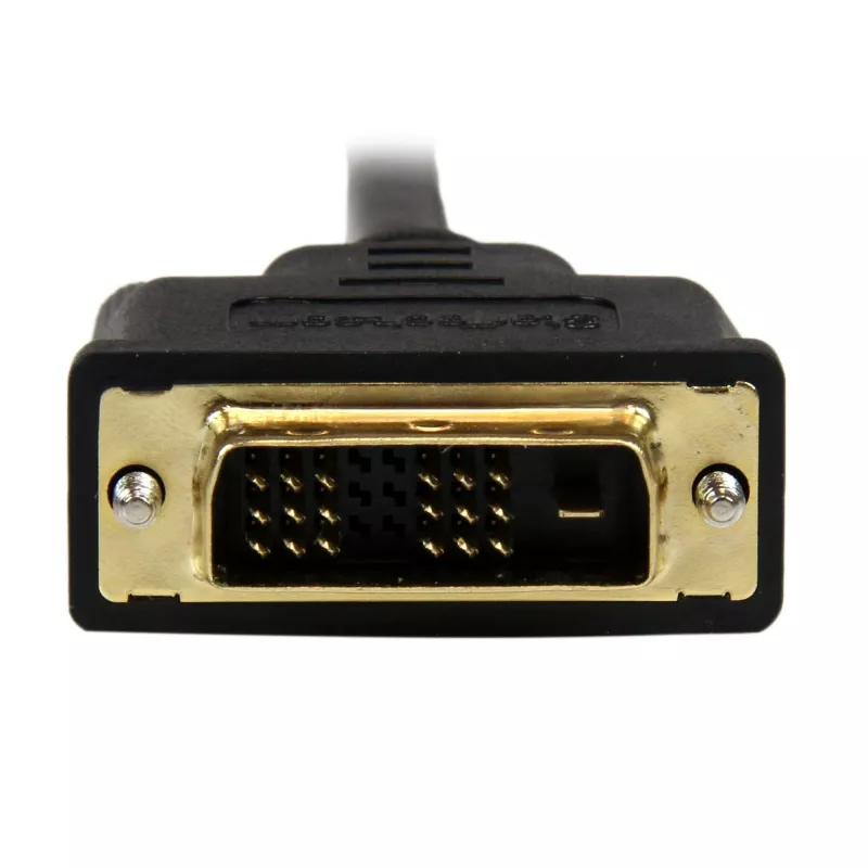 StarTech.com 3ft (1m) Micro HDMI to DVI Cable - Micro HDMI to DVI Adapter Cable - Micro HDMI Type-D Device to DVI-D Single Link Monitor/Display/Projector Video Converter Cord - Durable