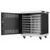 Lanview LVR14U6555BL 14U Rack-Mountable Laptop Charging Cabinet, 650x550x550 mm, Black