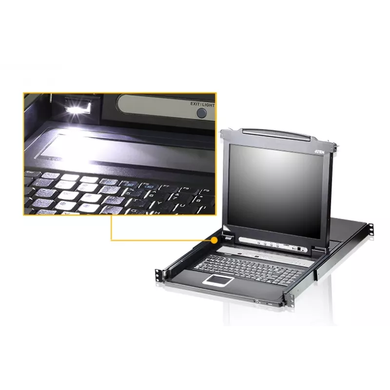 ATEN CL5708M rack console 43.2 cm (17 inch) Black 1U