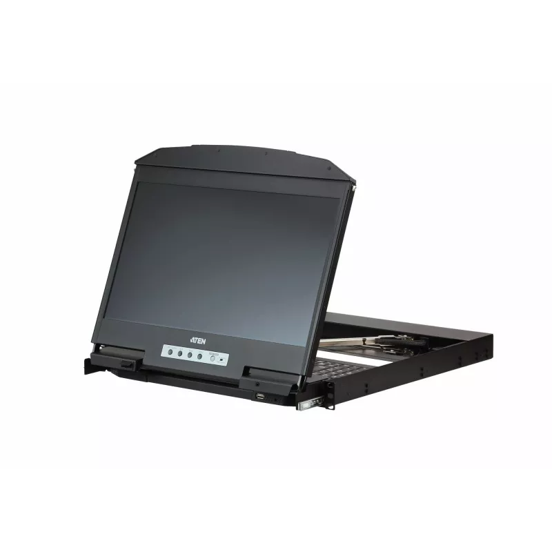 ATEN CL3800NW rack console 47 cm (18.5 inch) 1920 x 1080 pixels Metal, Plastic Black 1U