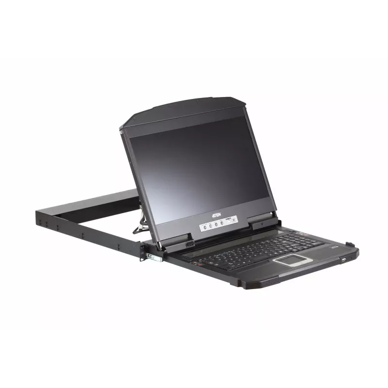 ATEN CL3800NW rack console 47 cm (18.5 inch) 1920 x 1080 pixels Metal, Plastic Black 1U