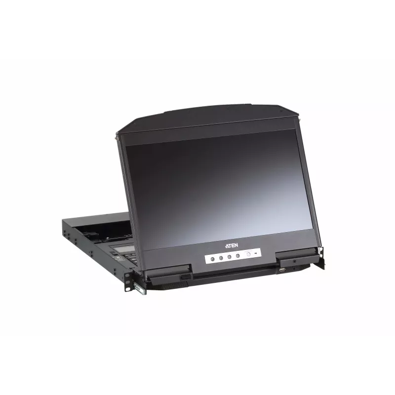 ATEN CL3800NW rack console 47 cm (18.5 inch) 1920 x 1080 pixels Metal, Plastic Black 1U