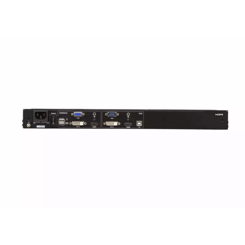 ATEN CL3800NW rack console 47 cm (18.5 inch) 1920 x 1080 pixels Metal, Plastic Black 1U