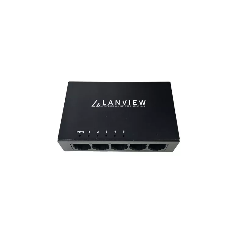 Lanview LVN-DESK-5PORT-1G unmanaged 5-port Gigabit Ethernet switch