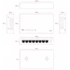 Unmanaged Switch Lanview LVN-DESK-8PORT-1G — 8-Port 1 Gbps Ethernet Desktop Switch