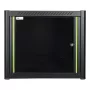 Wall mounted rack LOGON RWP09U56BL 9U Black Key lock