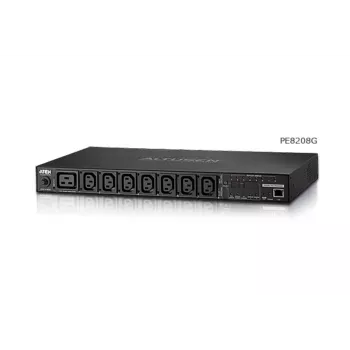 ATEN 1U 16A 8 Outlet Switched + Metered PDU + Free Eco PDU Manager Software